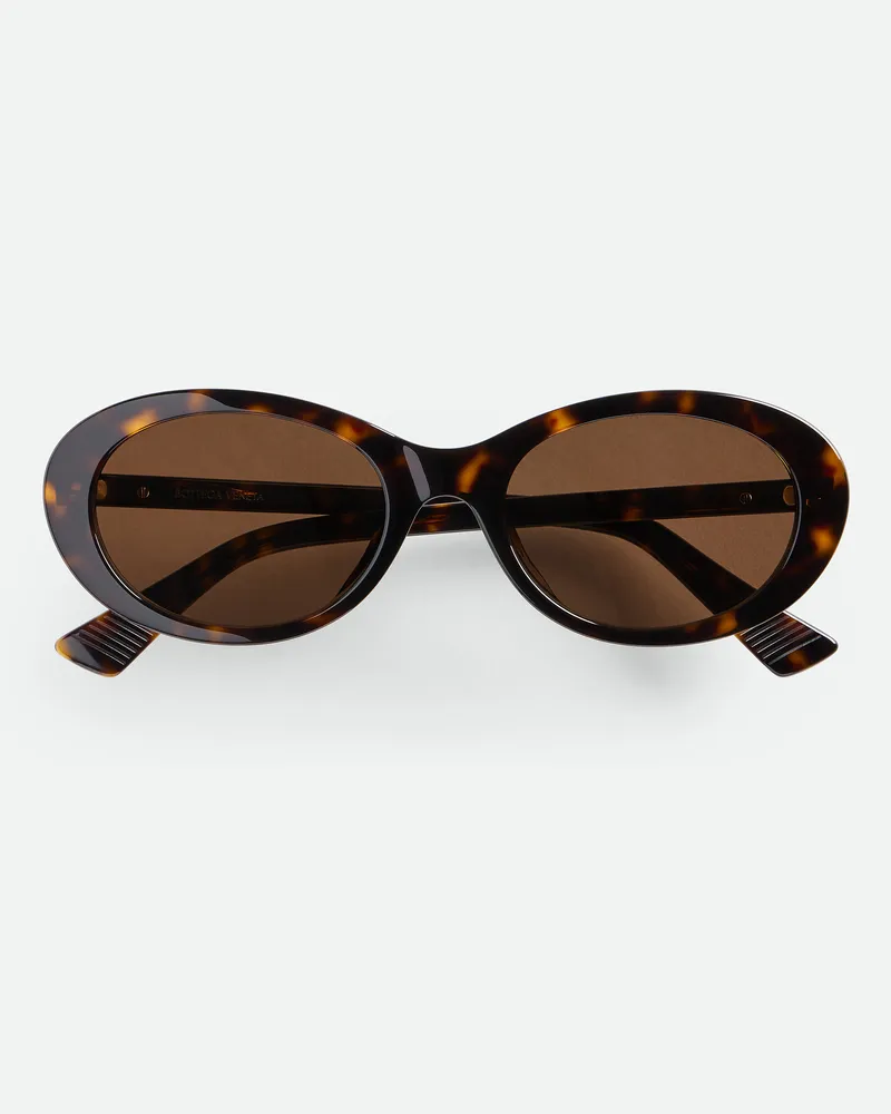 Bottega Veneta Ovale Classic Sonnenbrille Havana