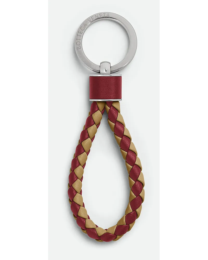 Bottega Veneta Intreccio Schlüsselanhänger Ambra