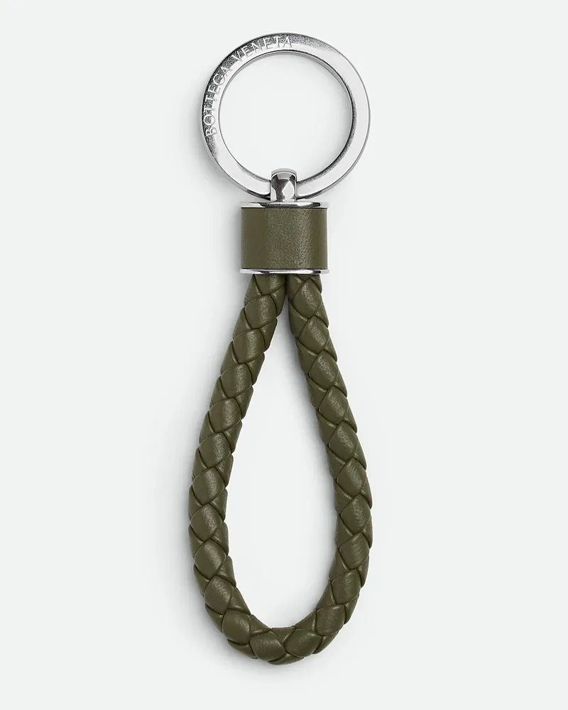 Bottega Veneta Intreccio Schlüsselanhänger Crocodile