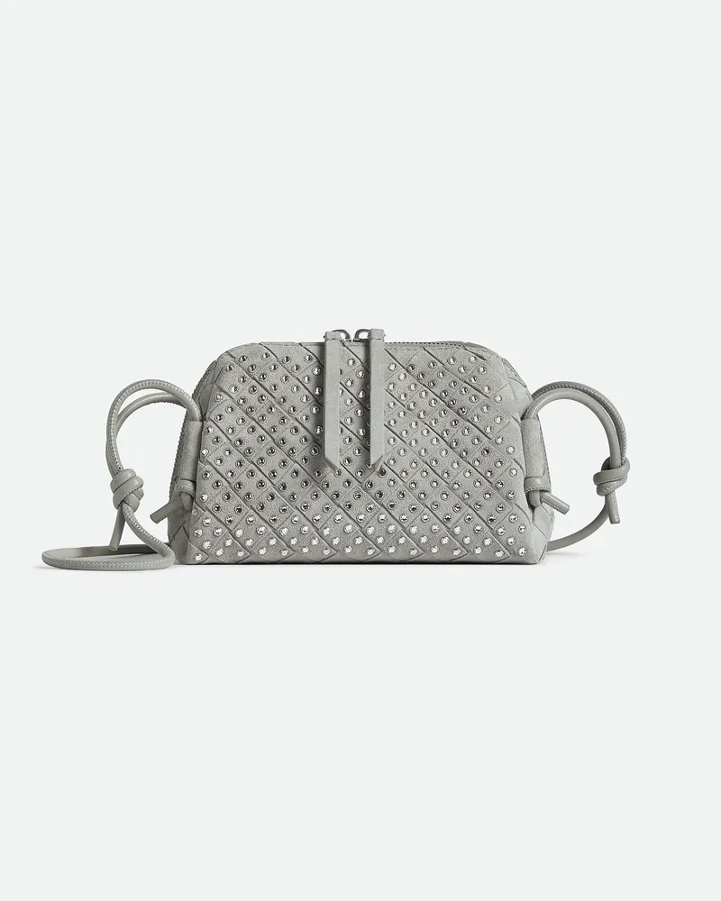 Bottega Veneta Concert Pouch - Grau & Silberfarben - Damen - 80 % Kalbsleder & 20 % Lammleder Grau