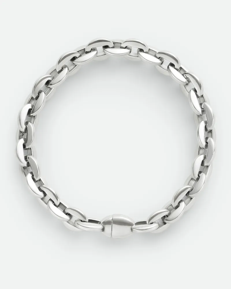 Bottega Veneta Shape Chain Armband Silver