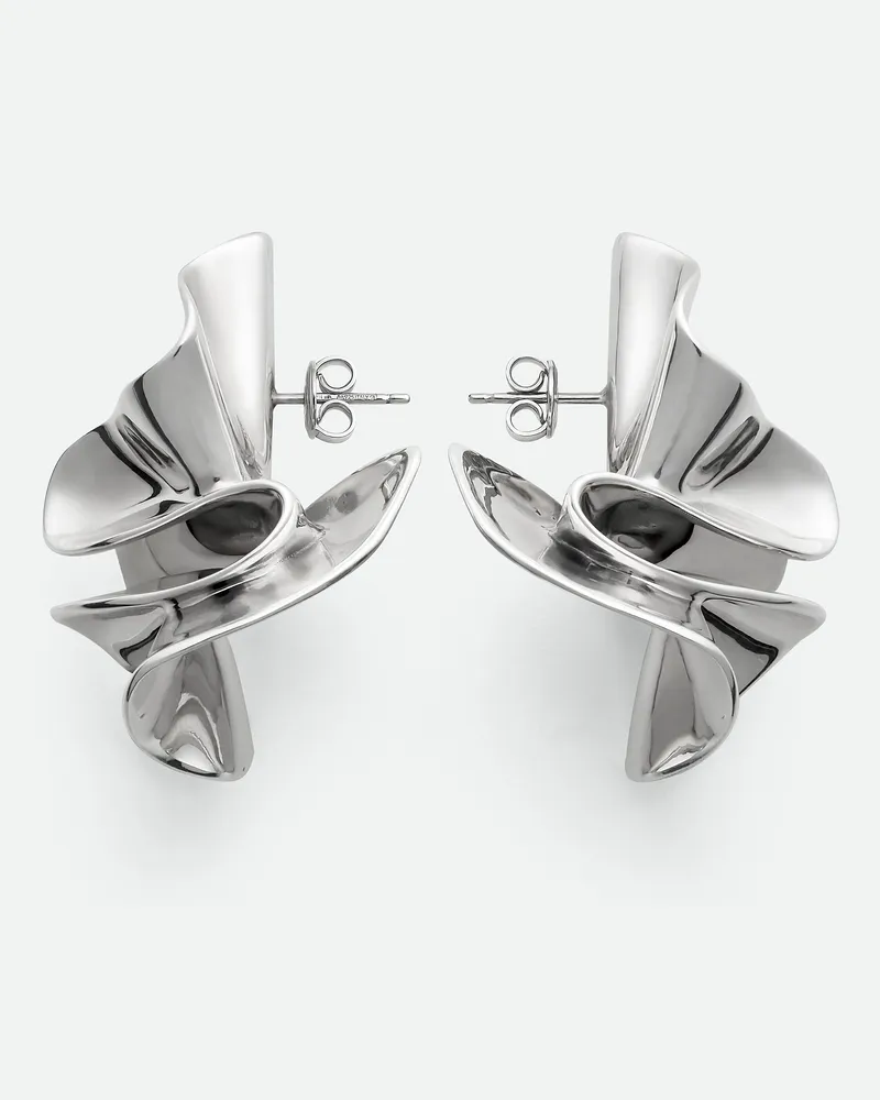 Bottega Veneta Große Anemone Ohrringe - Silver - Damen Silver