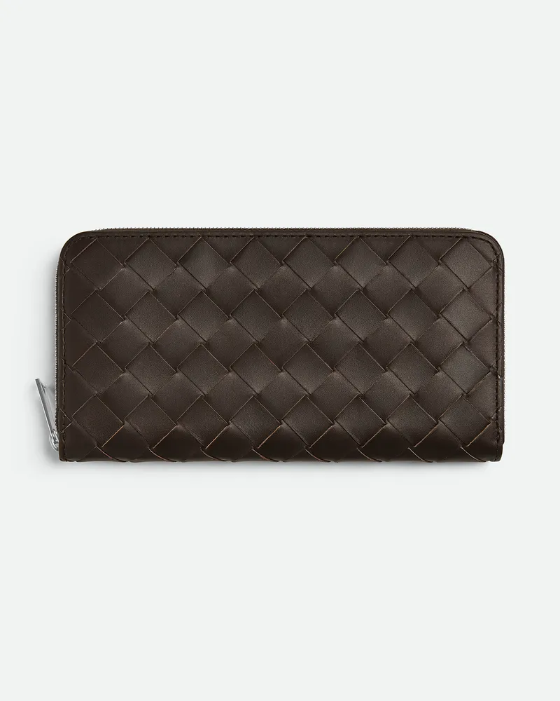 Bottega Veneta Intrecciato Portemonnaie Mit mlafenden Zip Fondant