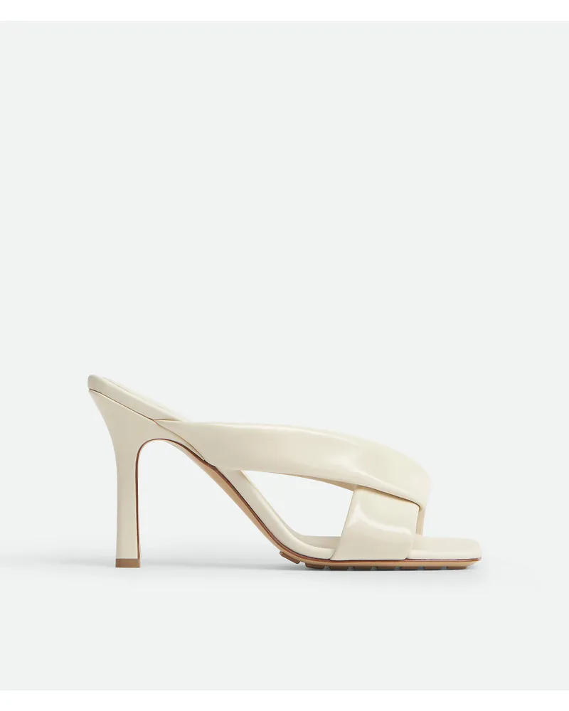 Bottega Veneta Riva Mules - Weiss - Damen 100 % Kalbsleder Weiss