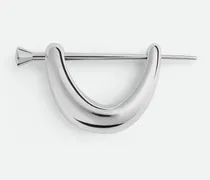 Ellipse Haarspange-Silber - Damen