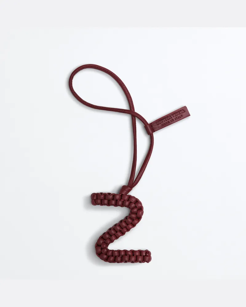 Bottega Veneta Buchstabe Z-Charm-Bordeaux - Unisex Bordeaux