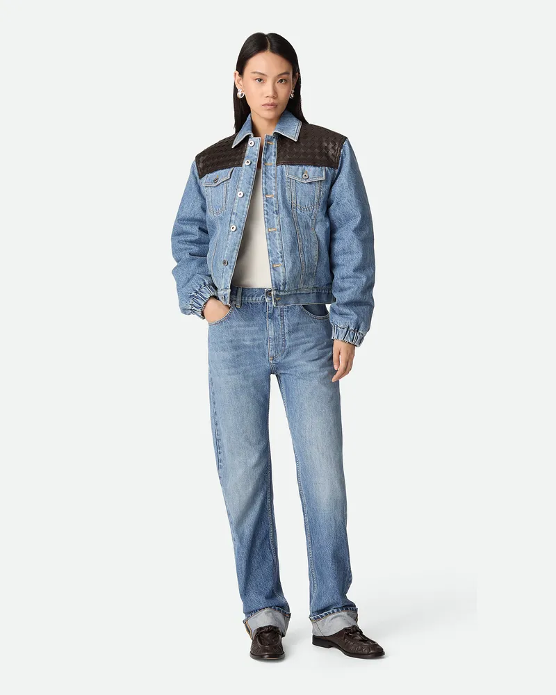 Bottega Veneta Gerade Vintage-indigo-jeans - Blau - Damen Baumwolle Blau