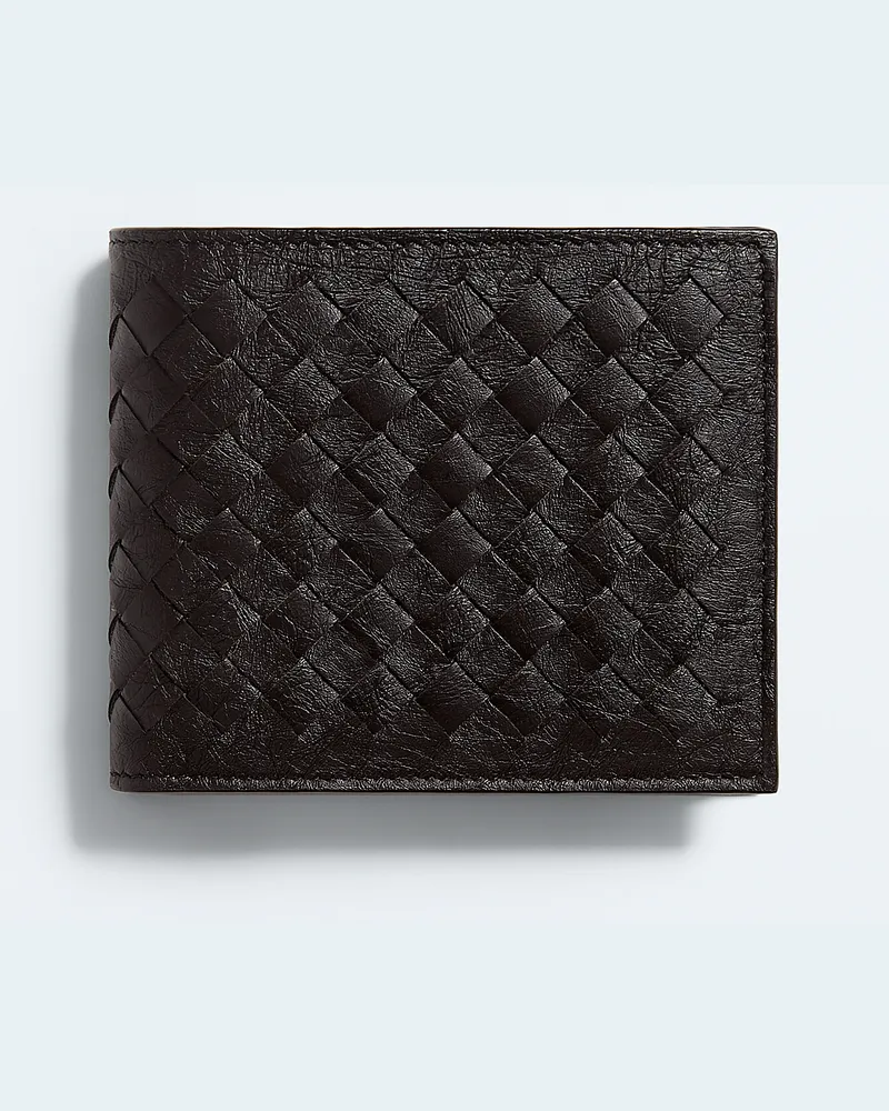 Bottega Veneta Bi-Fold Portemonnaie aus gewebtem Myzel-Braun - Herren Braun