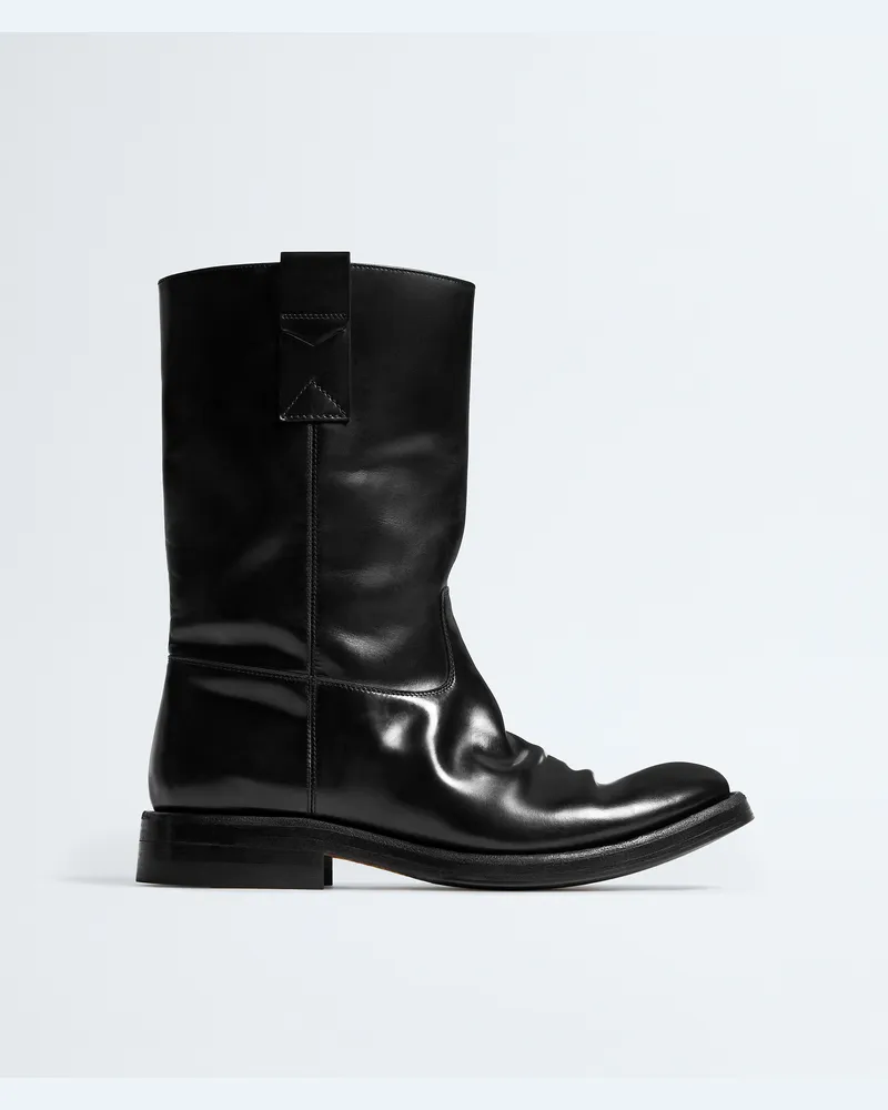 Bottega Veneta Rob Stiefel - Schwarz - Herren 100 % Kalbsleder Schwarz