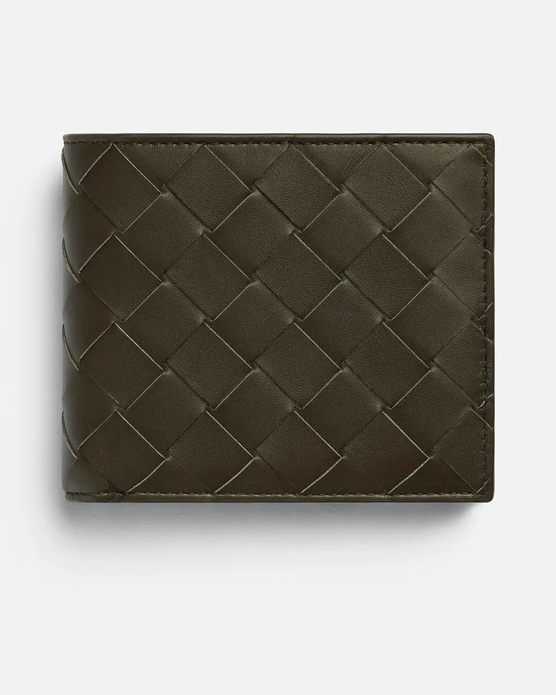 Bottega Veneta Intrecciato Bi-fold Portemonnaie Mit Münzfach - Grün - Herren - Kalbsleder Grün