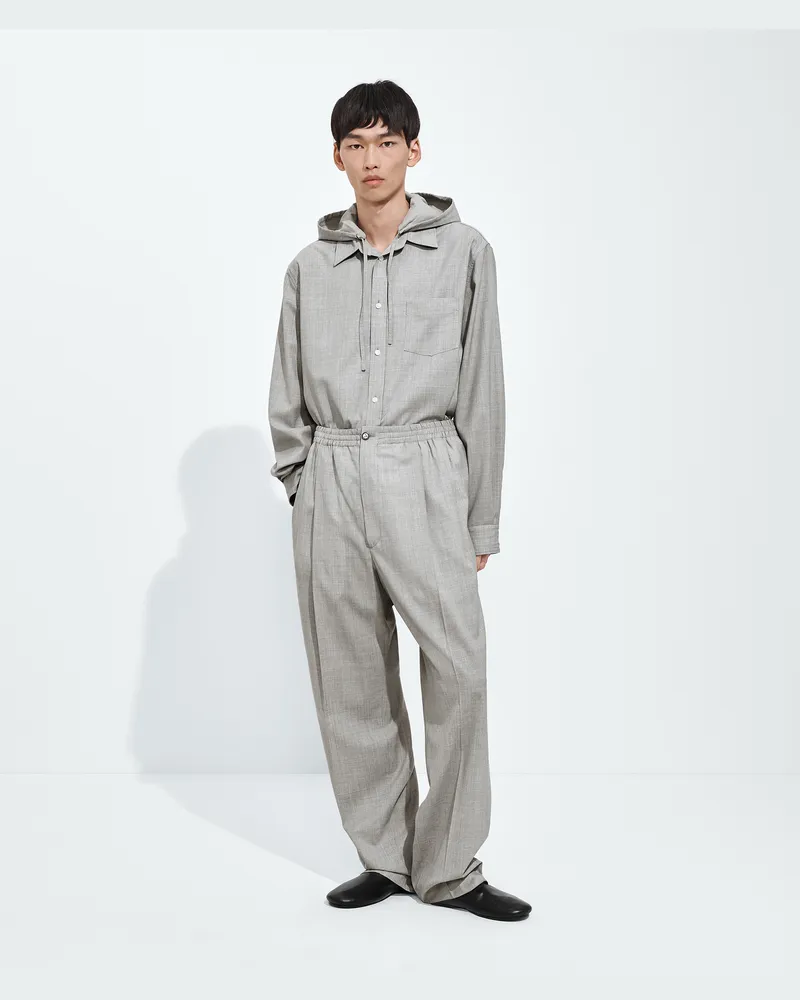 Bottega Veneta Hose aus leichtem Wolltoile-Grau - Herren Grau