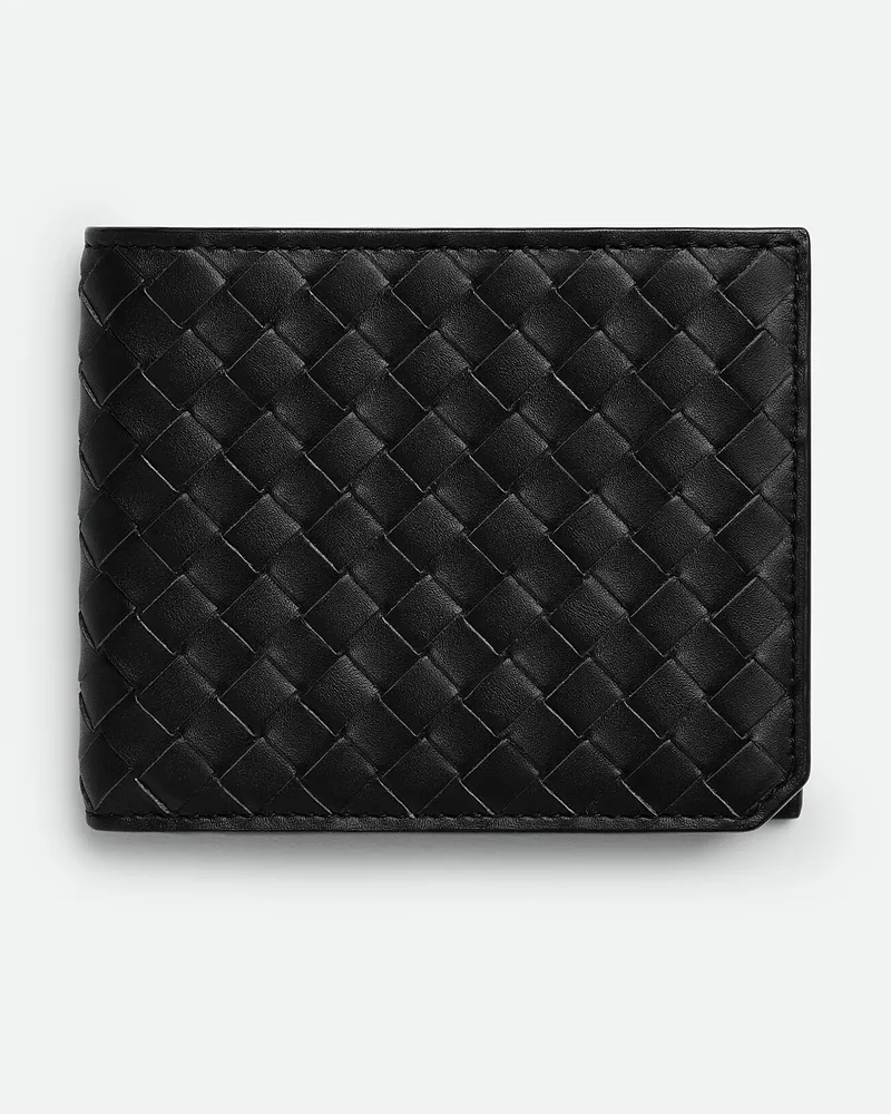 Bottega Veneta Intrecciato Piccolo Bi-fold Portemonnaie - Schwarz - Herren Schwarz
