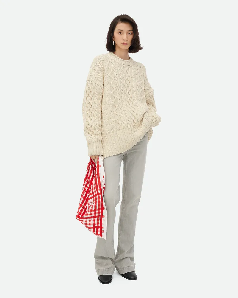 Bottega Veneta Pullover Aus Arancablewolle String