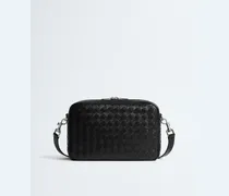 Intrecciato Camera Bag-Schwarz - Herren