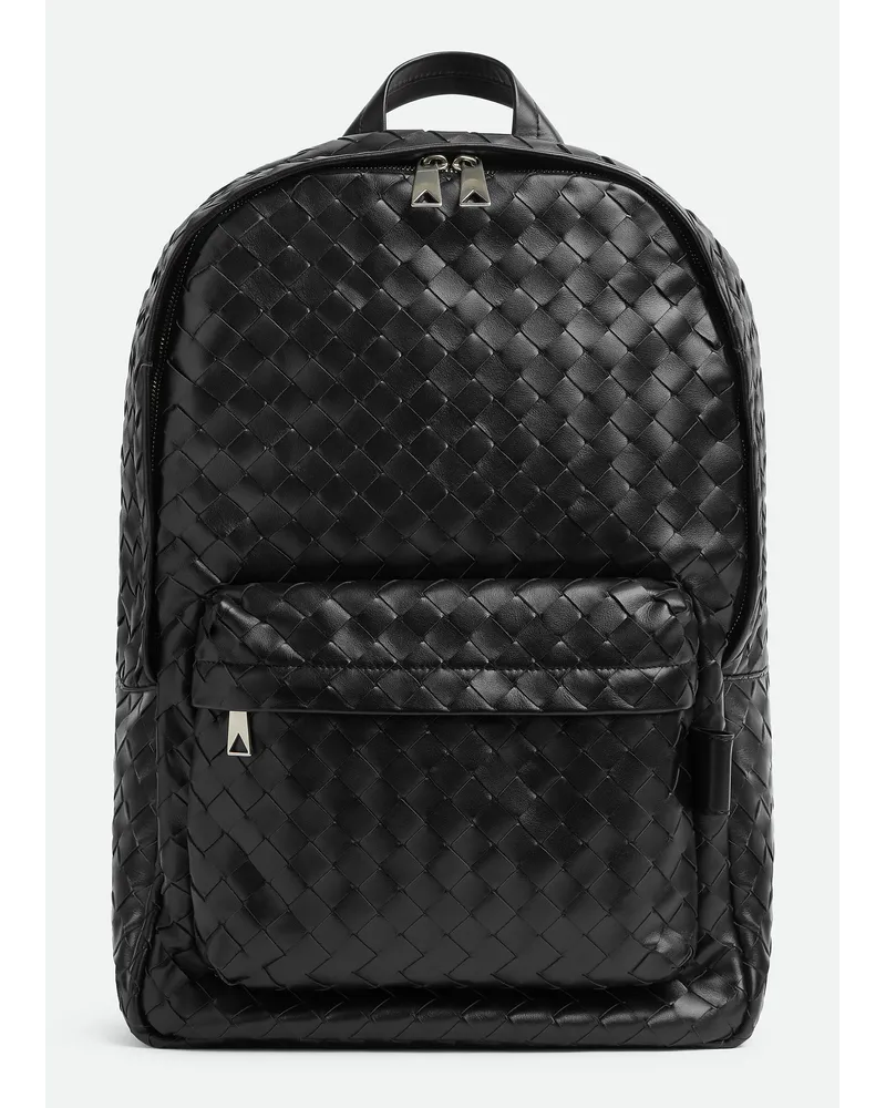Bottega Veneta Intrecciato Rcksack Black