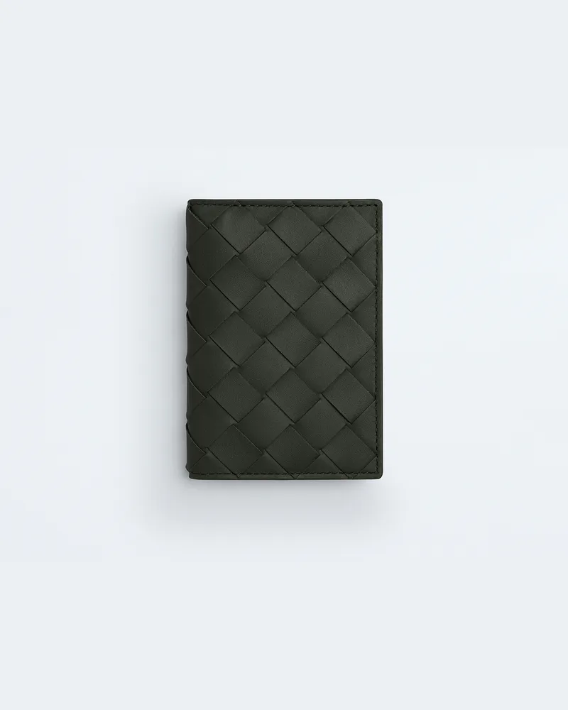 Bottega Veneta Intrecciato Kartenetui mit Überschlag-Grün - Herren Grün