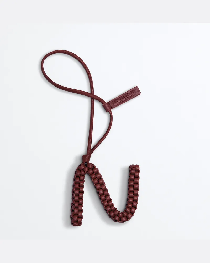 Bottega Veneta Buchstabe N-Charm-Bordeaux - Unisex Bordeaux