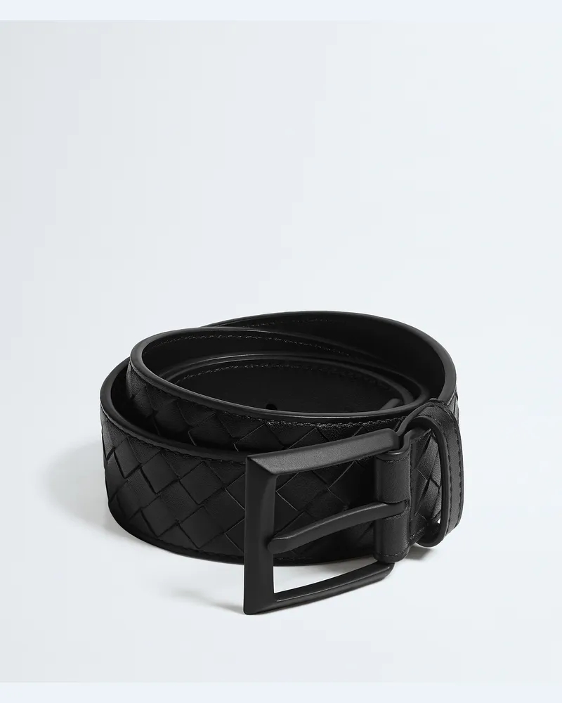Bottega Veneta Solo Gürtel-Schwarz - Herren Schwarz
