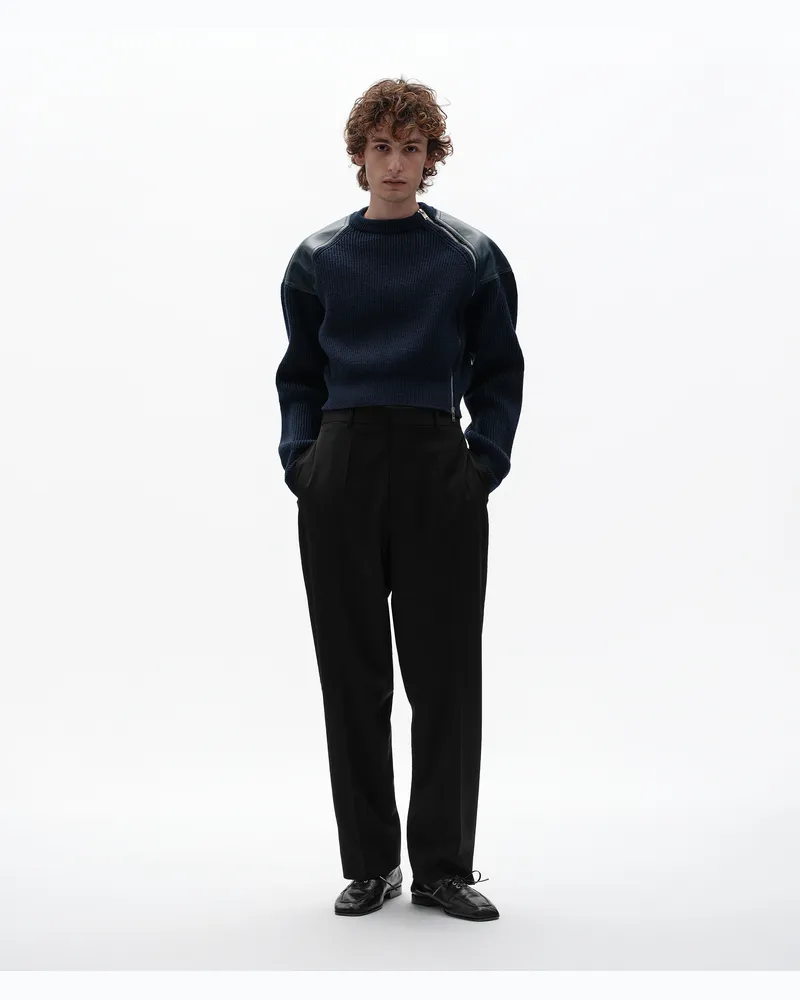 Bottega Veneta Hose aus Wolltwill-Schwarz - Herren Schwarz