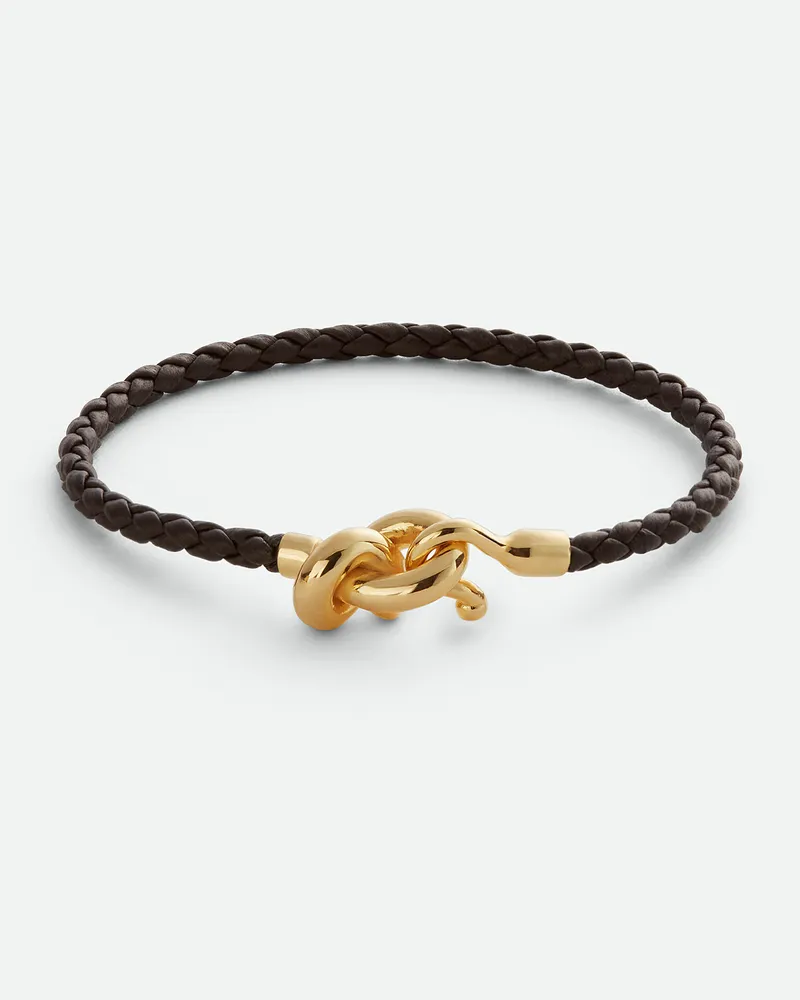 Bottega Veneta Knot Lederarmband - Braun - Damen 100% Sterling Silver Braun