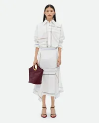 Bottega Veneta Handkerchiefrock Aus Baumwolle White