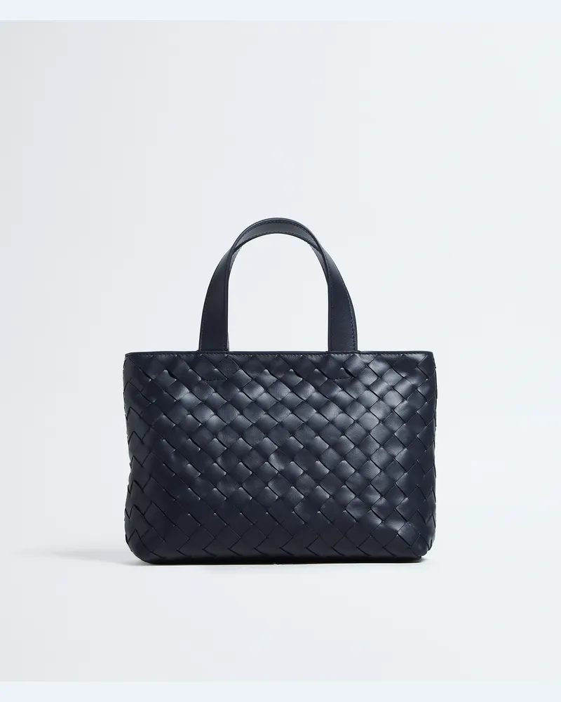 Bottega Veneta Mini Intrecciato Tote Mit Zip - Blau - Herren - 100 % Kalbsleder Blau