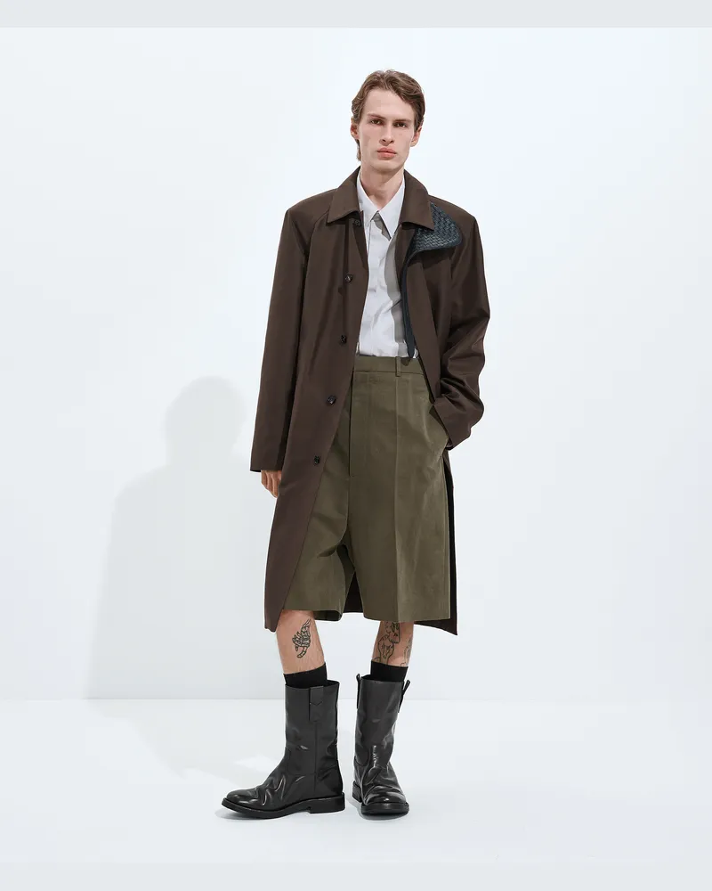 Bottega Veneta Trenchcoat Aus Seide Und Nylon - Braun - Herren 67% Polyamid & 33% Seide Braun