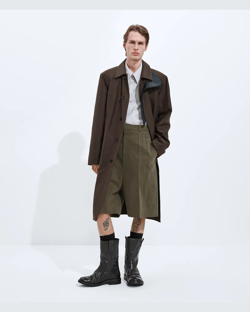 Bottega Veneta Trenchcoat Aus Seide Und Nylon - Braun - Herren 67% Polyamid & 33% Seide Braun