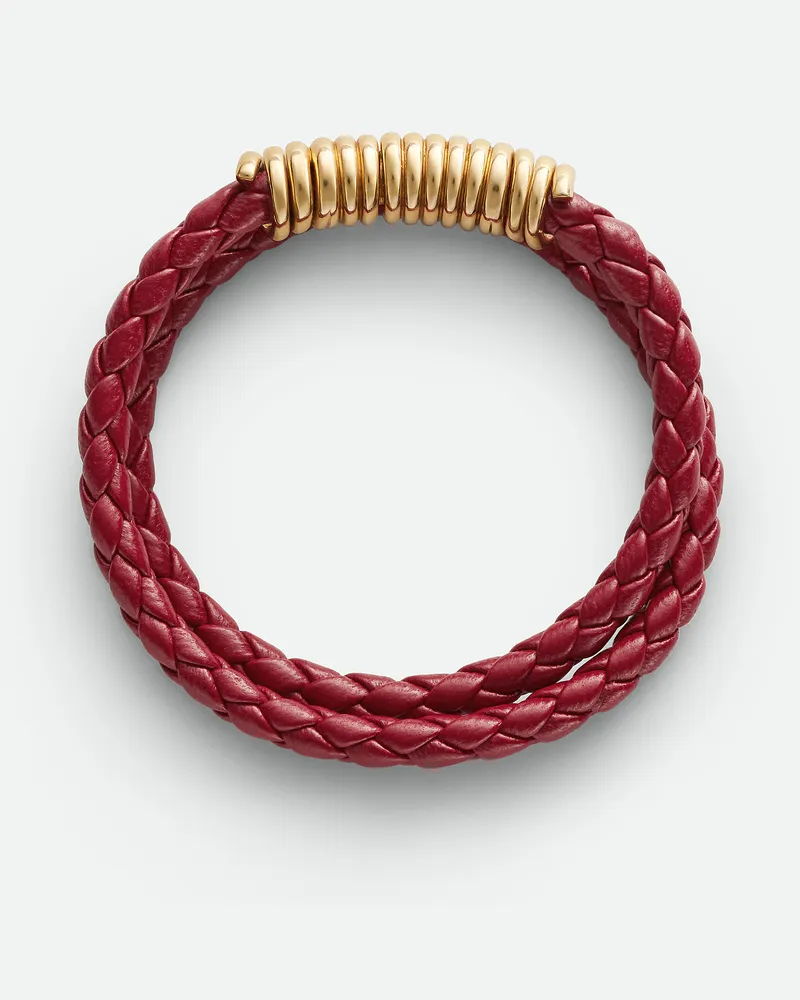 Bottega Veneta Curl Lederarmband Dark