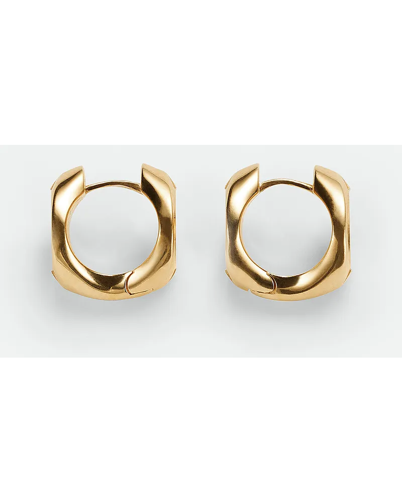 Bottega Veneta Detail Hoop Ohrringe Yellow
