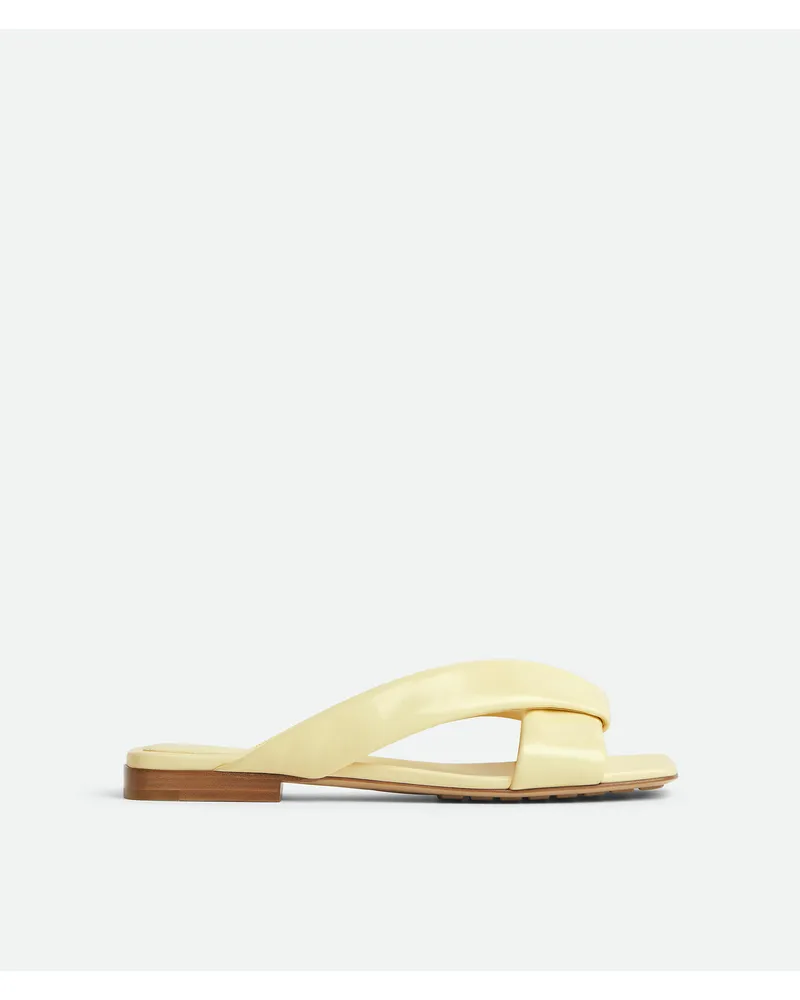 Bottega Veneta Flache Riva Mules - Gelb - Damen 100 % Kalbsleder Gelb