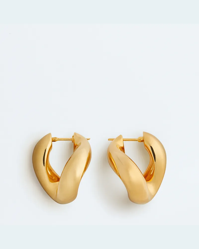 Bottega Veneta Prisma Chain Ohrringe - Gold - Damen - 100 % Sterlingsilber Gold