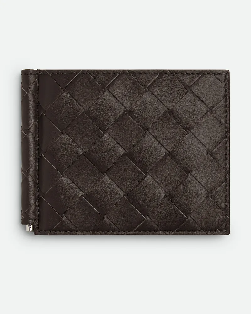 Bottega Veneta Intrecciato Bill Portemonnaie Mit Klammer Fondant