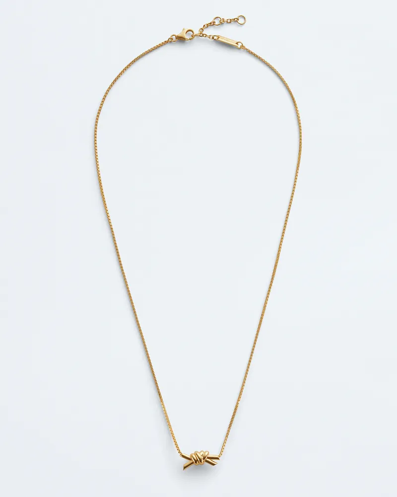 Bottega Veneta Knot Collier - Gelb - Damen - 100 % Sterlingsilber Gelb