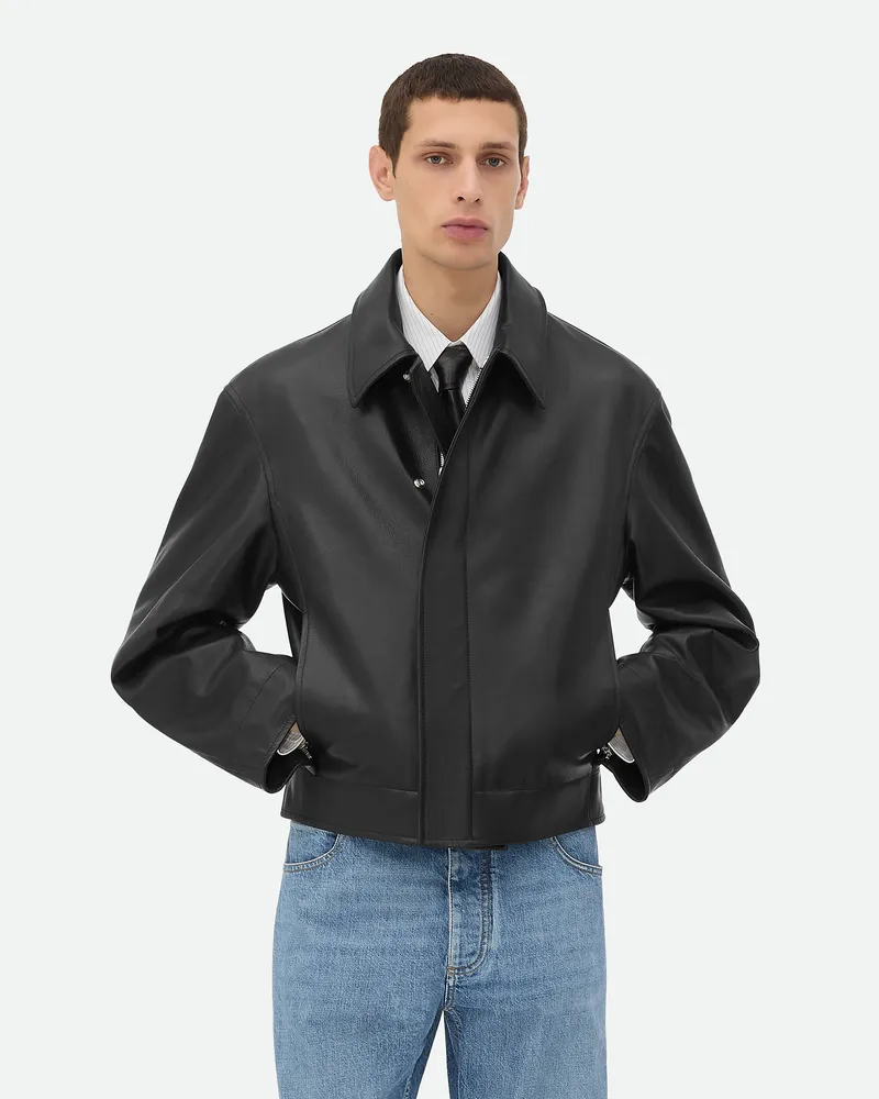 Bottega Veneta Lederblouson Black