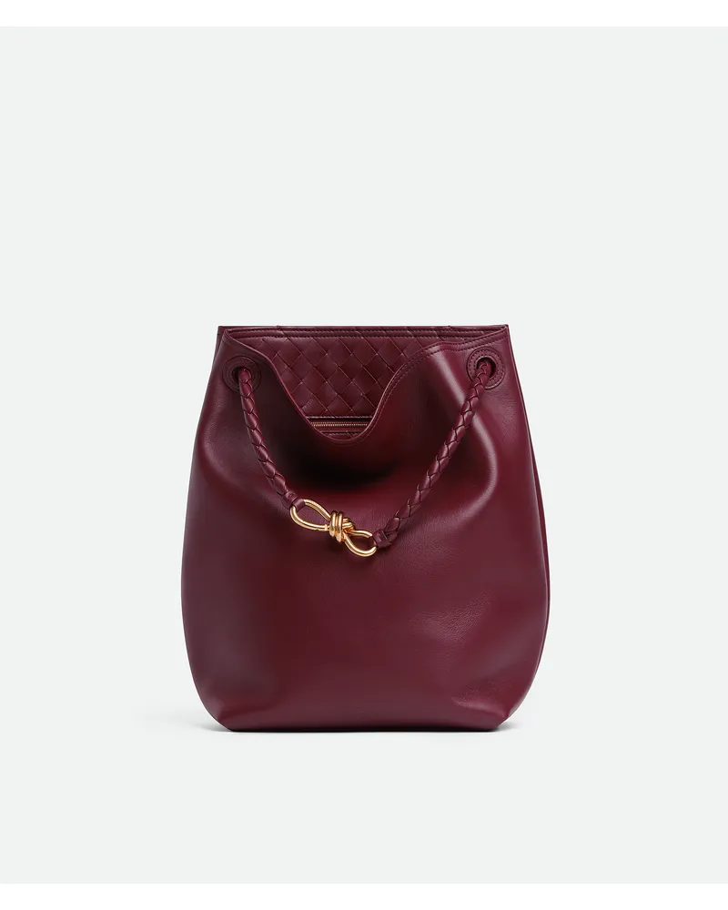 Bottega Veneta Andiamo Beuteltasche - Bordeaux - Damen - 100 % Kalbsleder Bordeaux