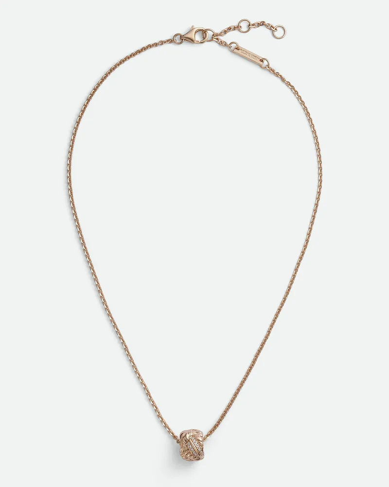 Bottega Veneta Drop Halskette Mit Anhänger White