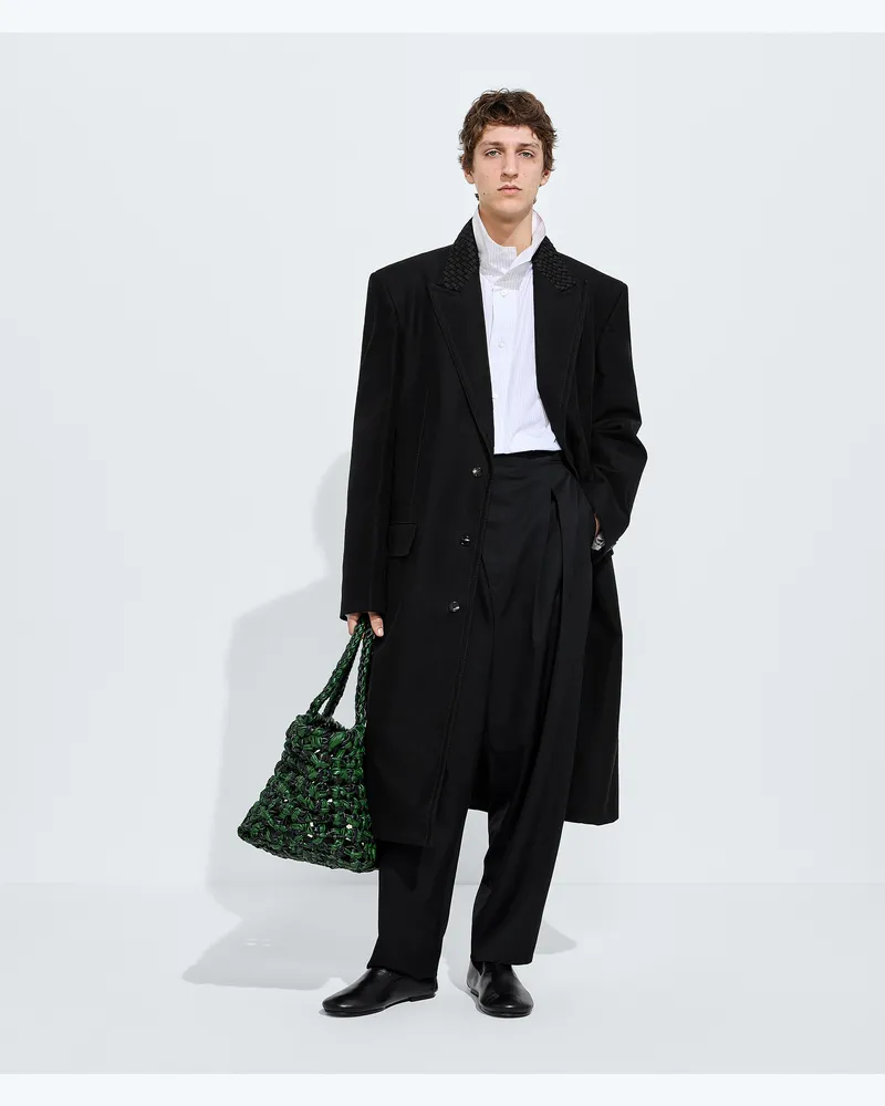 Bottega Veneta Mantel aus kompaktem Baumwoll-Moleskin -Schwarz - Herren Schwarz