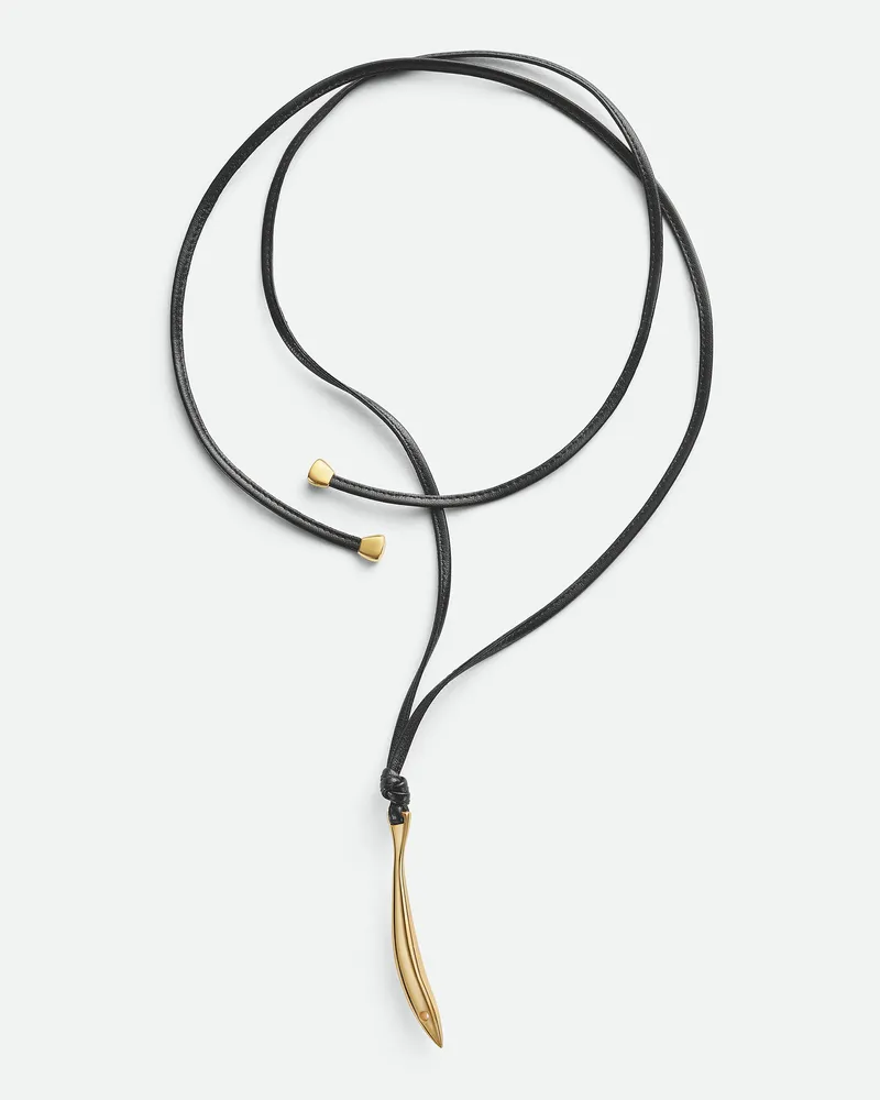 Bottega Veneta Sardine Halskette Aus Leder - Schwarz - Damen Schwarz