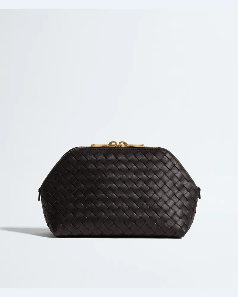 Bottega Veneta Mittelgroße Kosmetiktasche-Braun - Unisex Braun