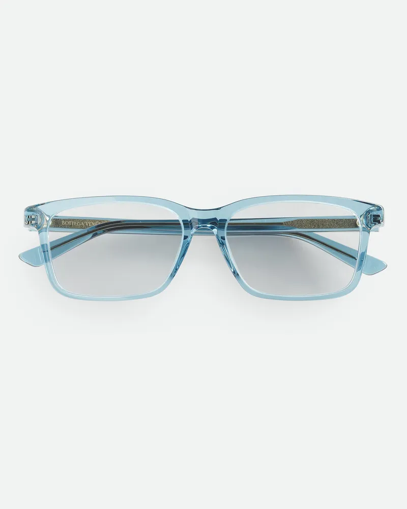 Bottega Veneta Rechteckige Classic Brille - Blau - Unisex Blau