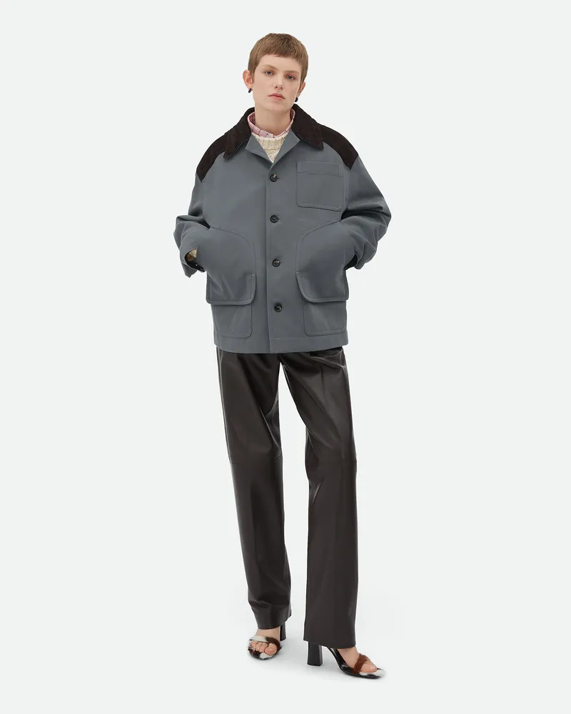 Bottega Veneta Blouson Aus Baumwollcanvas Thunder