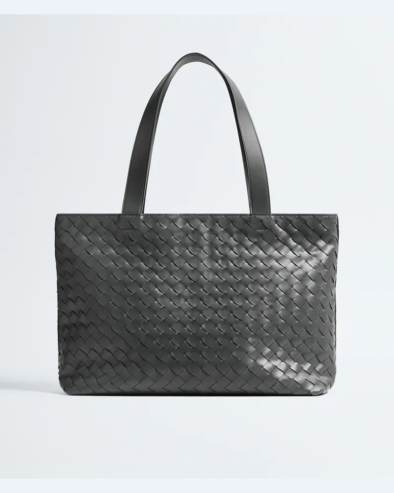 Bottega Veneta Kleine Intrecciato Tote mit Zip-Grau - Herren Grau