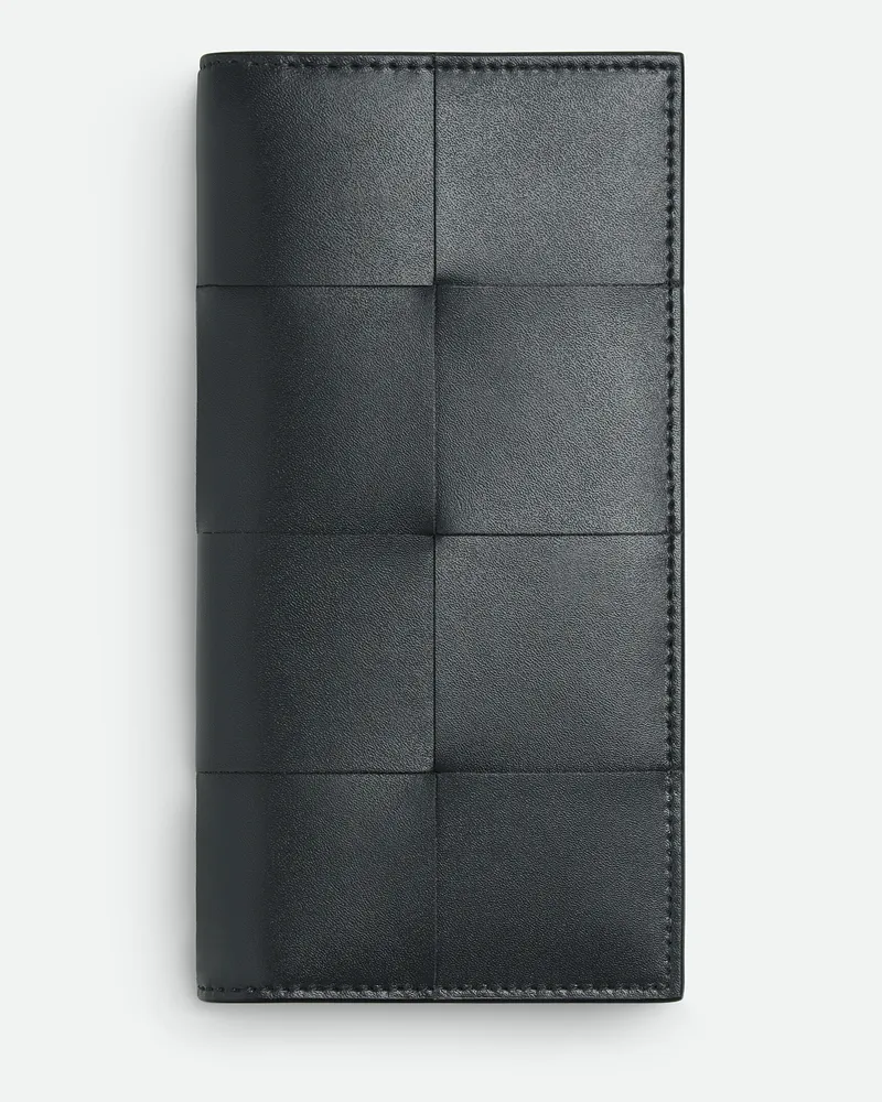 Bottega Veneta Langes Cassette Portemonnaie Ardoise