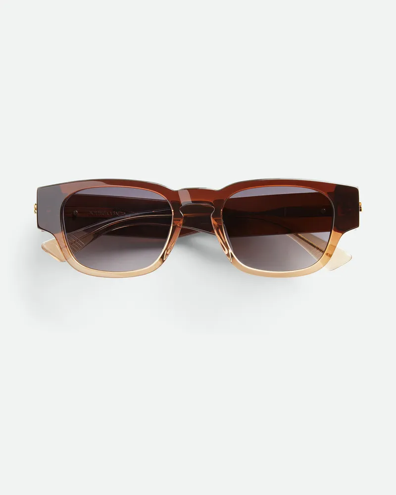 Bottega Veneta Classic Panthos Sonnenbrille - Braun - Unisex - 100% Recyceltes Azetat Braun