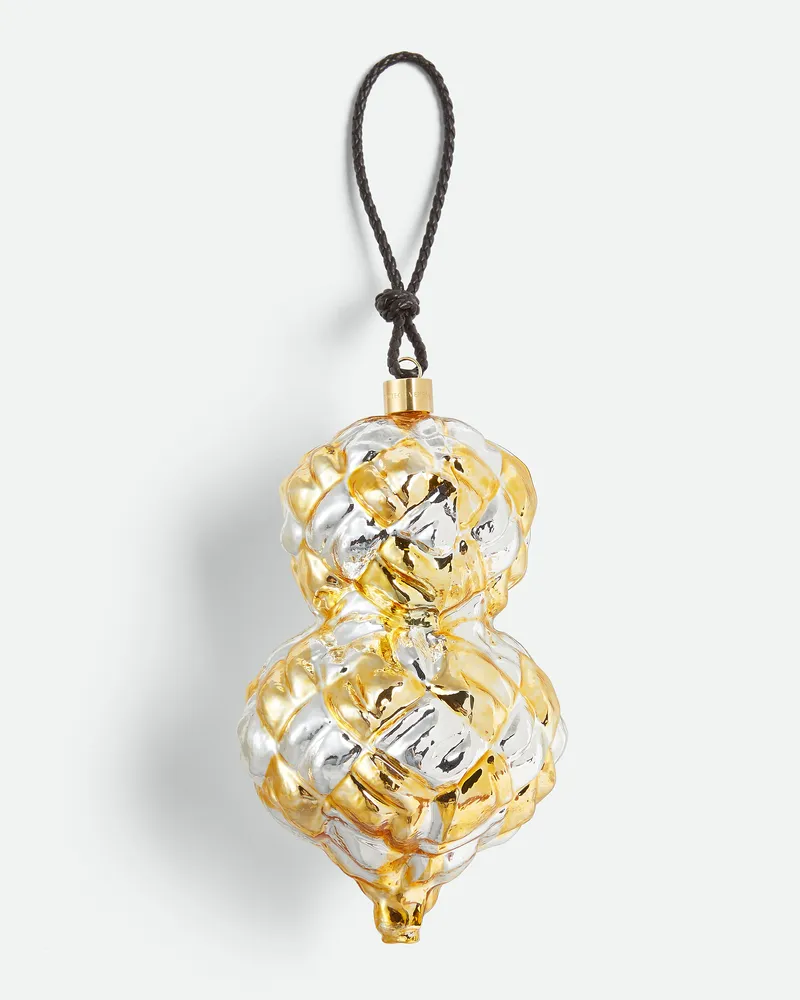 Bottega Veneta Kariertes Ornament-Gold - Unisex Gold
