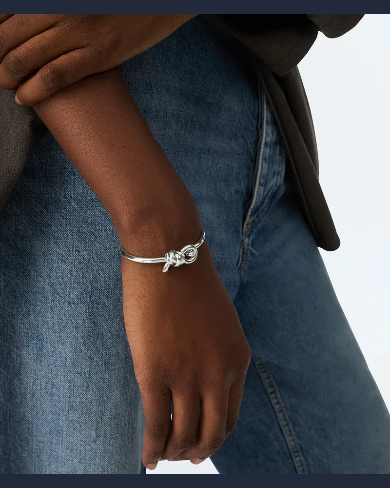 Bottega Veneta Knot Armband - Silber - Damen 100 % Sterlingsilber Silber