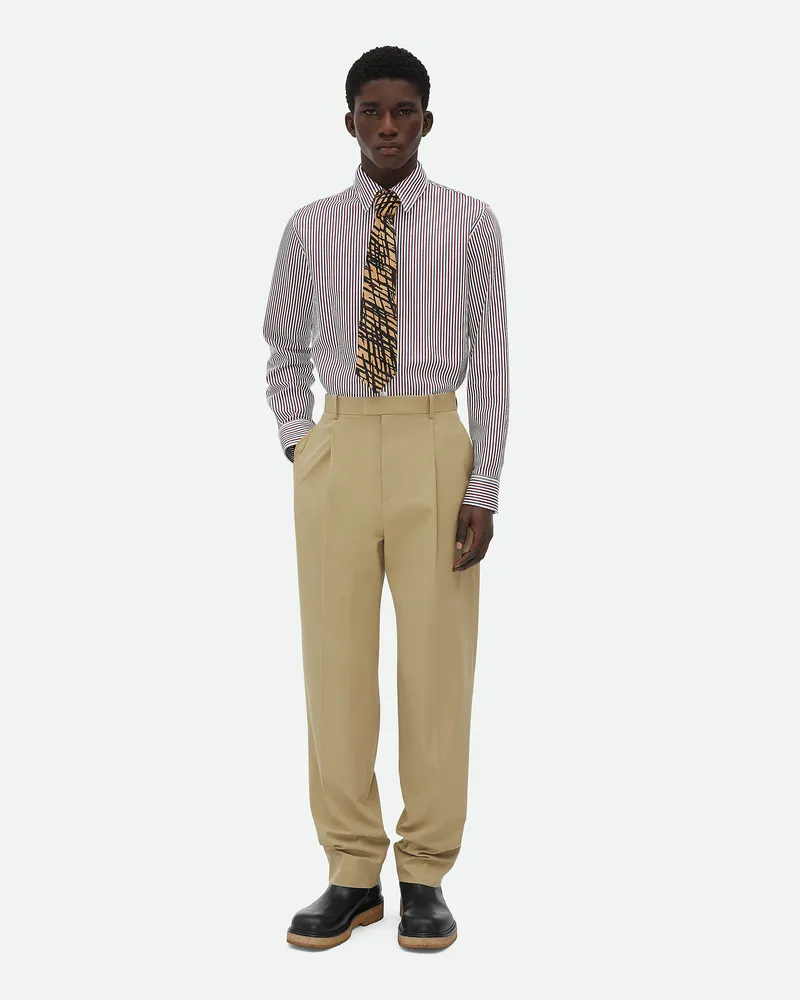 Bottega Veneta Hose Aus Leichtem Baumwolltwill Flint