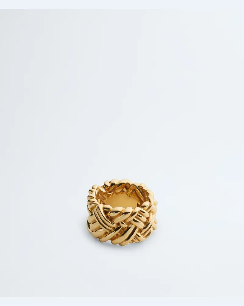 Bottega Veneta Intreccio Ring - Gold - Damen - 15 - 100% Sterlingsilber Gold