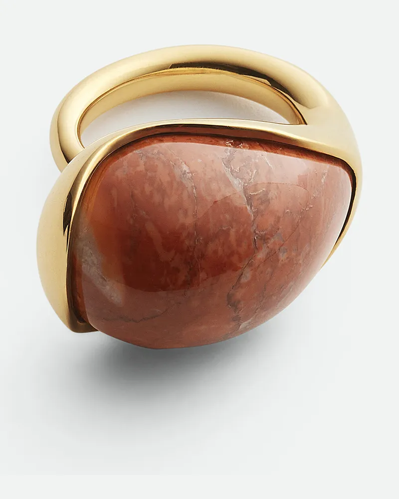 Bottega Veneta Großer Drop Marmor Ring - Rot - Damen Rot